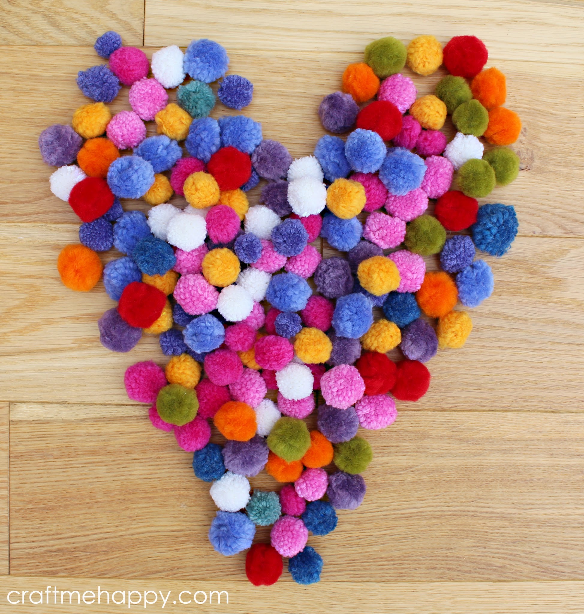 Craft me Happy!: Craftmehappy Joyful Wreath #6 - Making Fluffy Silk Poms  Poms Using the Multipom